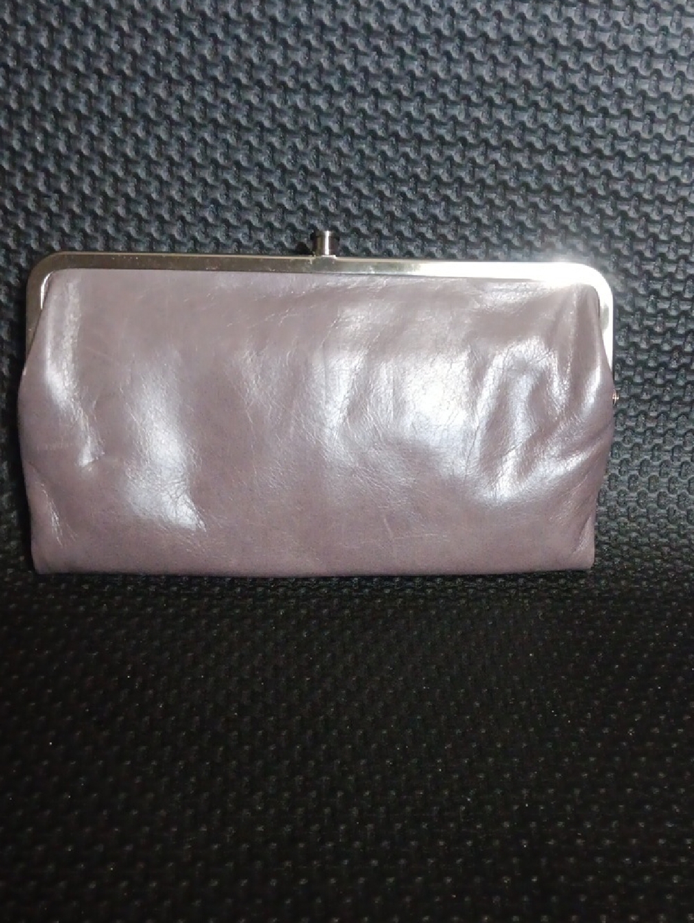 HOBO Mauve Leather Frame Clutch
